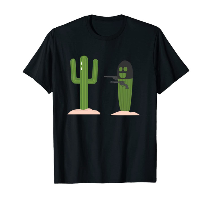 Funny Shooting Cactus For Plant Lovers Or Gardeners Unisex T-Shirt
