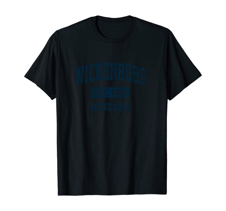 Wickenburg Arizona AZ Vintage Sports Design Navy Print Unisex T-Shirt