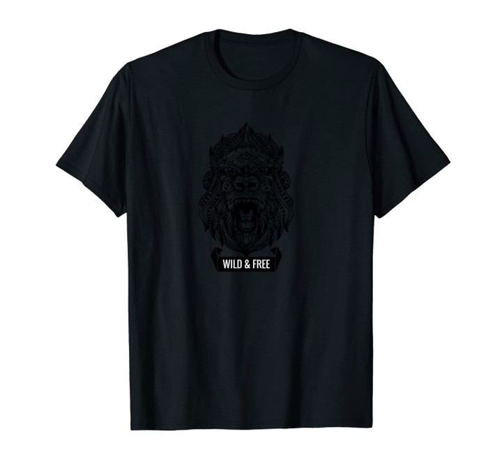 Tribal Tattoo Gorilla Style Graphic Art Men Women Gift Unisex T-Shirt