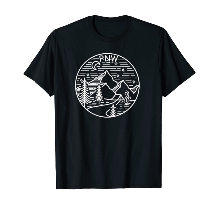 PNW Hoodie Pacific Northwest Washington Oregon Mountains, T-Shirt, Hoodie, Sweatshirt, Tank Top