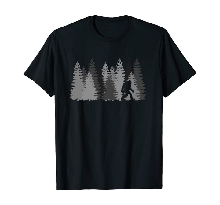 Bigfoot in the Forest Sasquatch Yeti Gift Shirt, T-Shirt, Hoodie, Sweatshirt, Tank Top