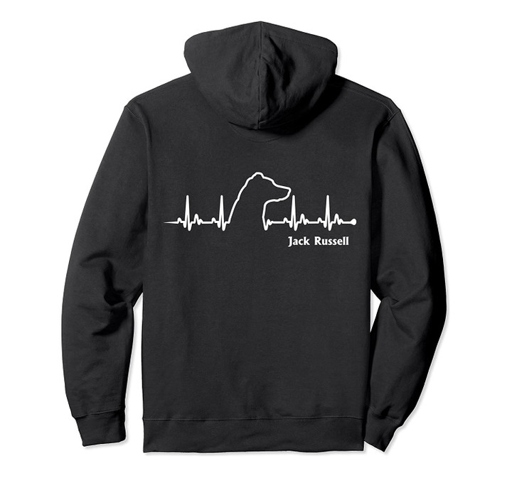Jack Russell HeartBeat Pullover Hoodie, T-Shirt, Sweatshirt