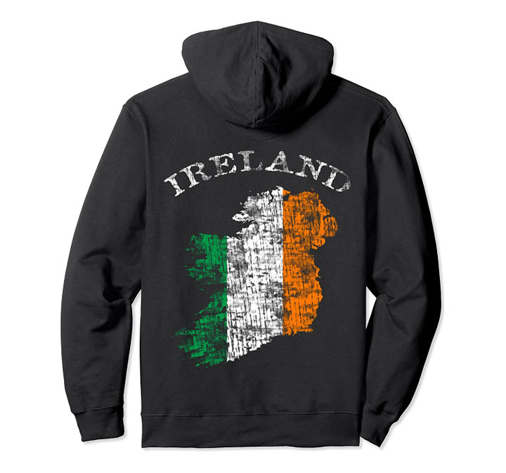 Vintage Ireland Irish Flag Pullover Hoodie, T-Shirt, Sweatshirt