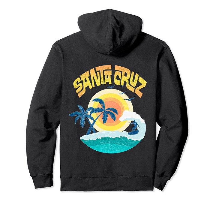 Retro Santa Cruz Pullover Hoodie, T-Shirt, Sweatshirt