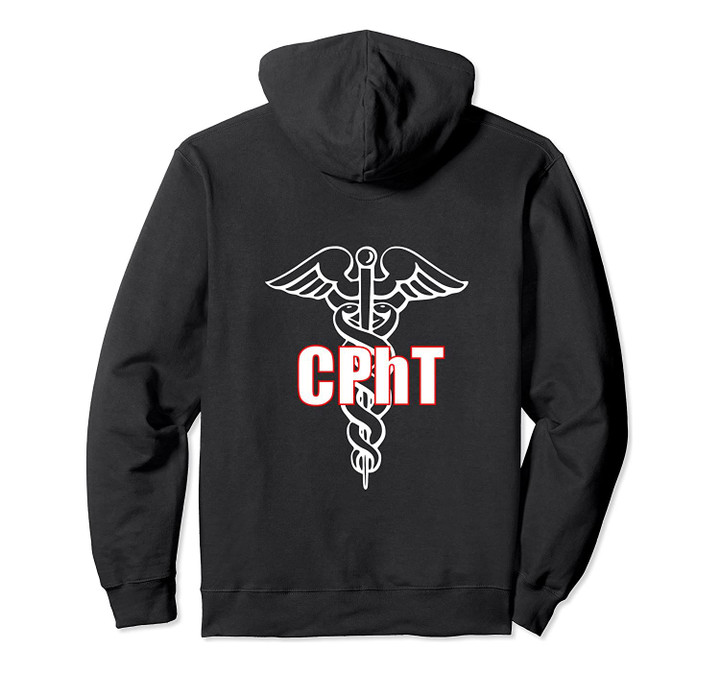 CPhT Certified Pharmacy Technician Caduceus Design Gift Pullover Hoodie, T-Shirt, Sweatshirt