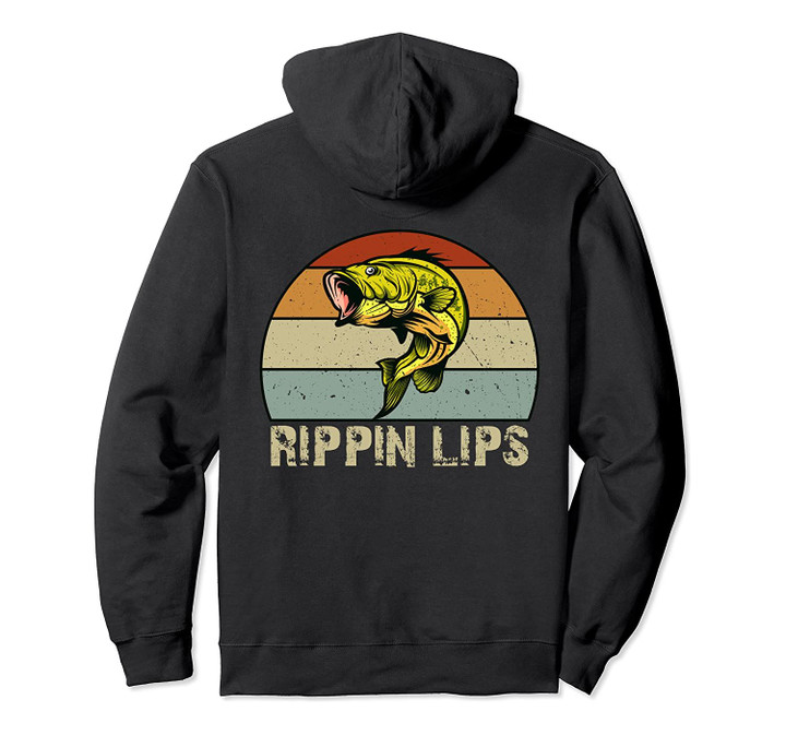 Rippin Lips Bass Fishing Gifts for Dad Fathers Day Pullover Hoodie, T-Shirt, Sweatshirt