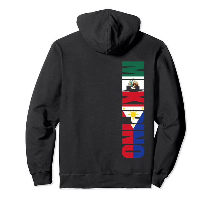 Mexipino Mexican Filipino American Heritage Vertical Pullover Hoodie, T-Shirt, Sweatshirt