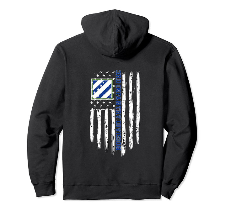 3rd Infantry Division American Flag Pullover Hoodie, T-Shirt, Sweatshirt