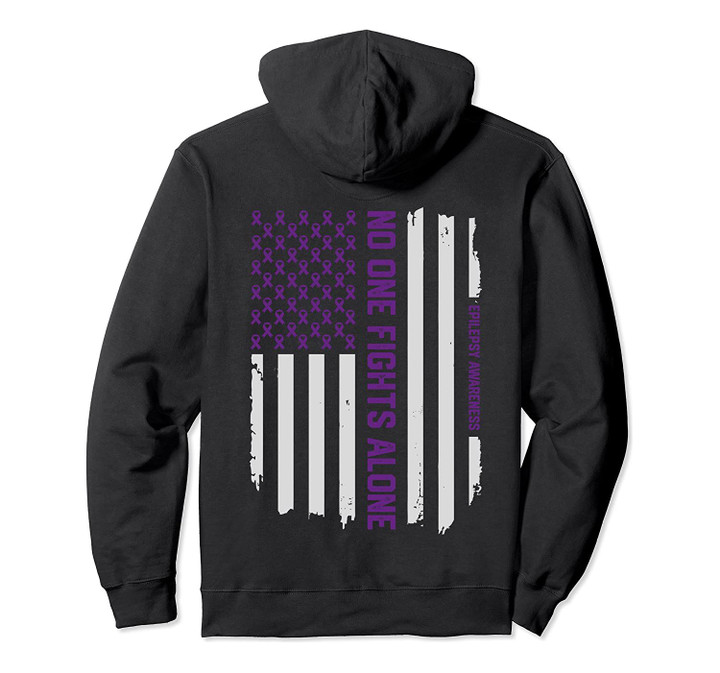 Epilepsy Awareness Hoodie - American Flag Epilepsy Hoodie, T-Shirt, Sweatshirt