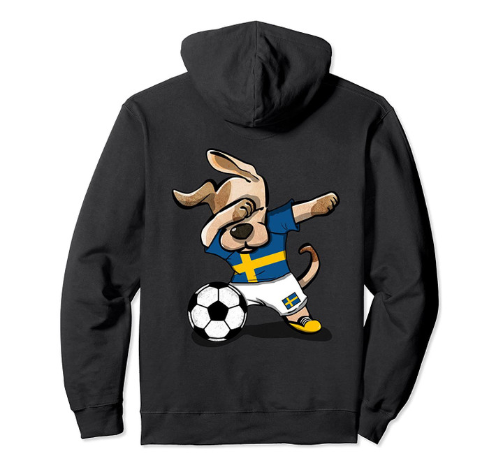 Dog Dabbing Soccer Sweden Jersey Swedish Football Lover Gift Pullover Hoodie, T-Shirt, Sweatshirt