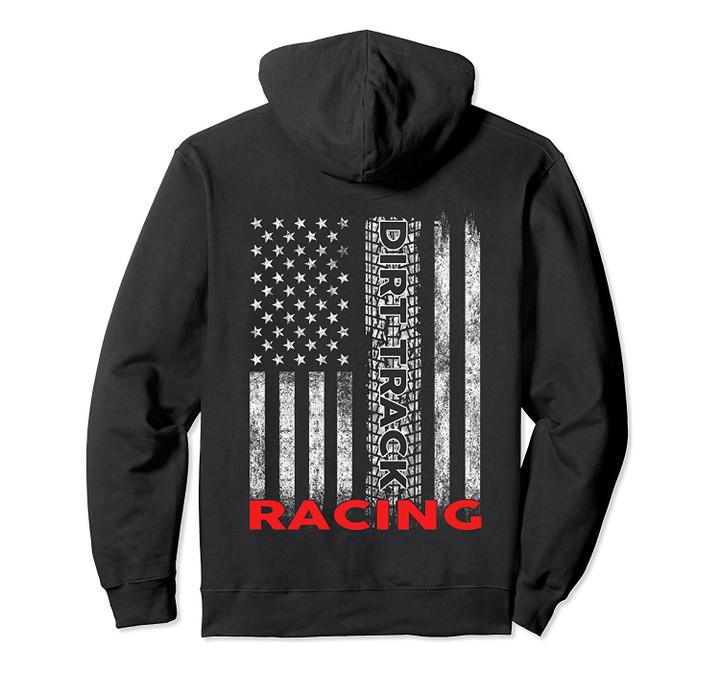 Dirt Track Racing American Flag T-Shirt, T-Shirt, Sweatshirt