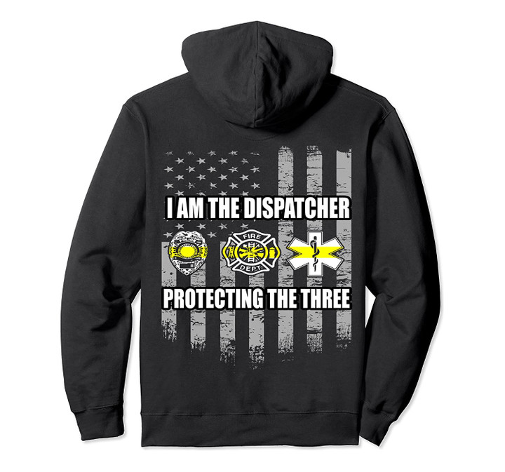 911 Dispatcher Hoodie - Protecting The Three, T-Shirt, Sweatshirt