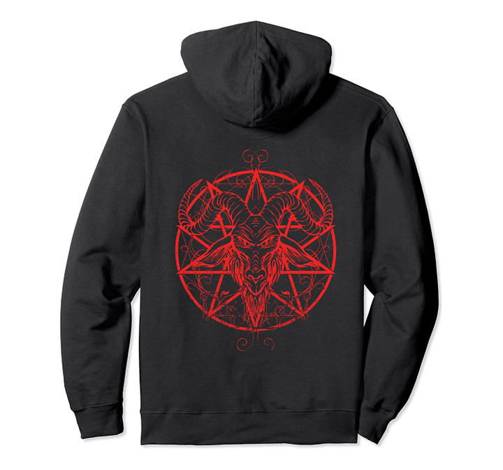 Baphomet Church of Satan 666 Symbol Occult Satanic Pullover Hoodie, T-Shirt, Sweatshirt