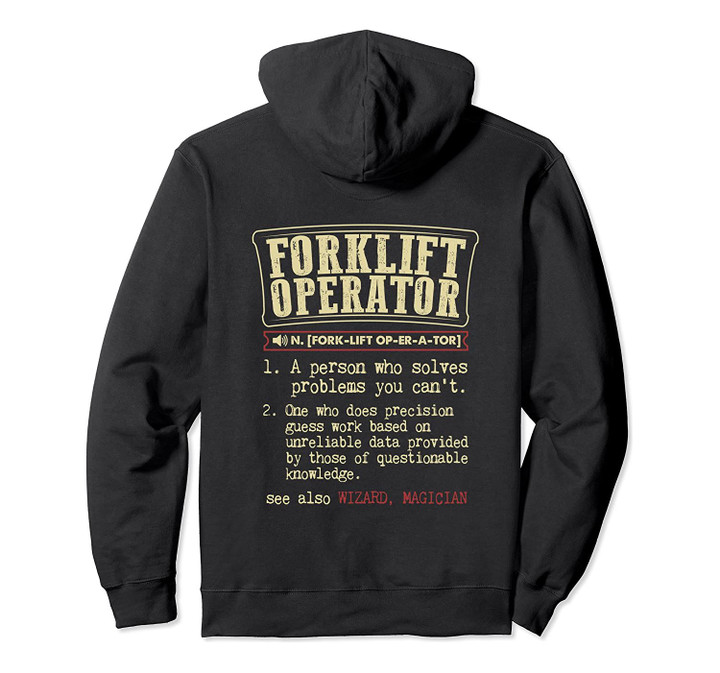 Forklift Operator Definition Hoodie, T-Shirt, Sweatshirt