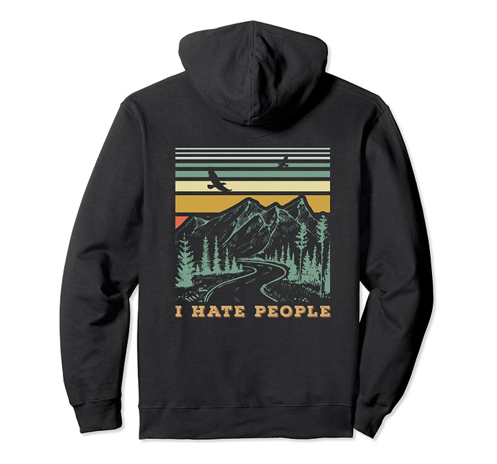 I Hate People Boho Camping Pullover Hoodie, T-Shirt, Sweatshirt