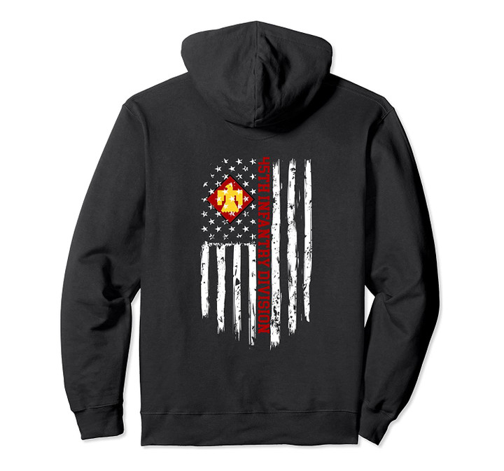 45th Infantry Division American Flag Pullover Hoodie, T-Shirt, Sweatshirt