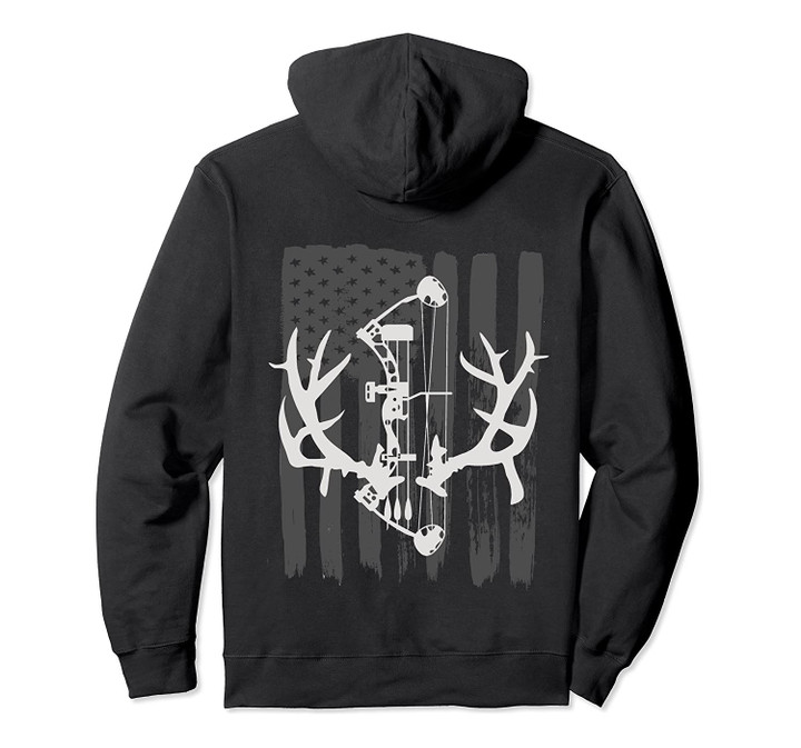 Bow Hunting Hoodie: American Flag Archery Hoodie For Hunters, T-Shirt, Sweatshirt