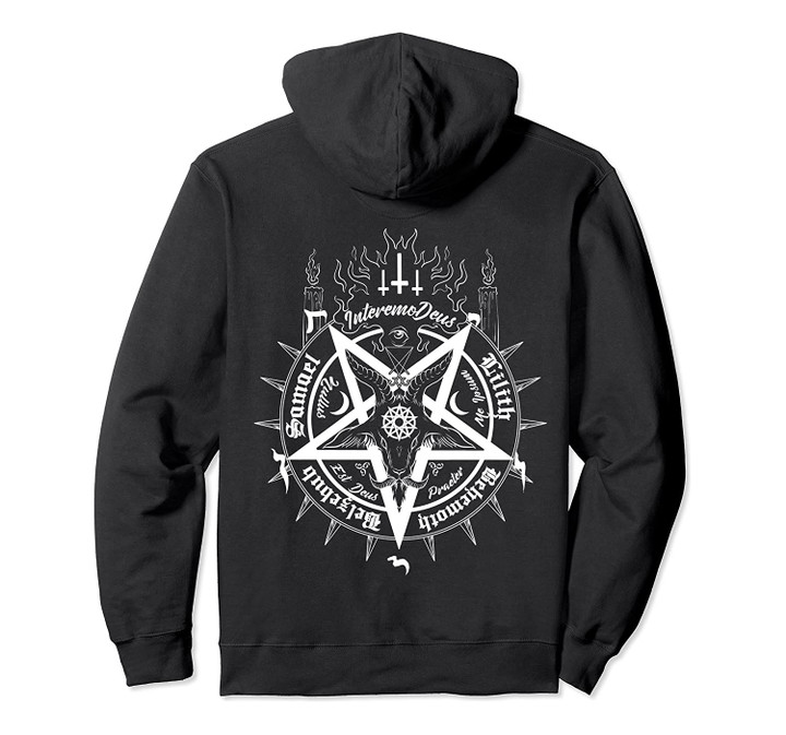 Baphomet Sacred Geometry Mark Of The Beast Pentagram Sigil Pullover Hoodie, T-Shirt, Sweatshirt
