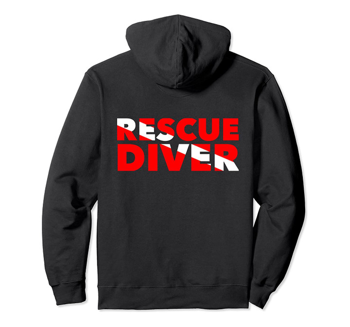 SCUBA Rescue Diver Hoodie For Instructors, Students, Divers, T-Shirt, Sweatshirt