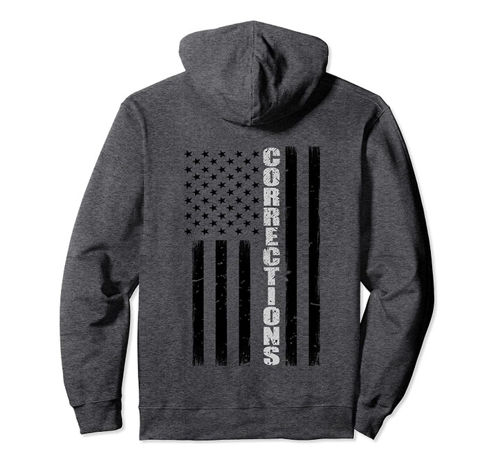 Thin Silver Line Flag Corrections Officer Hoodie, T-Shirt, Sweatshirt