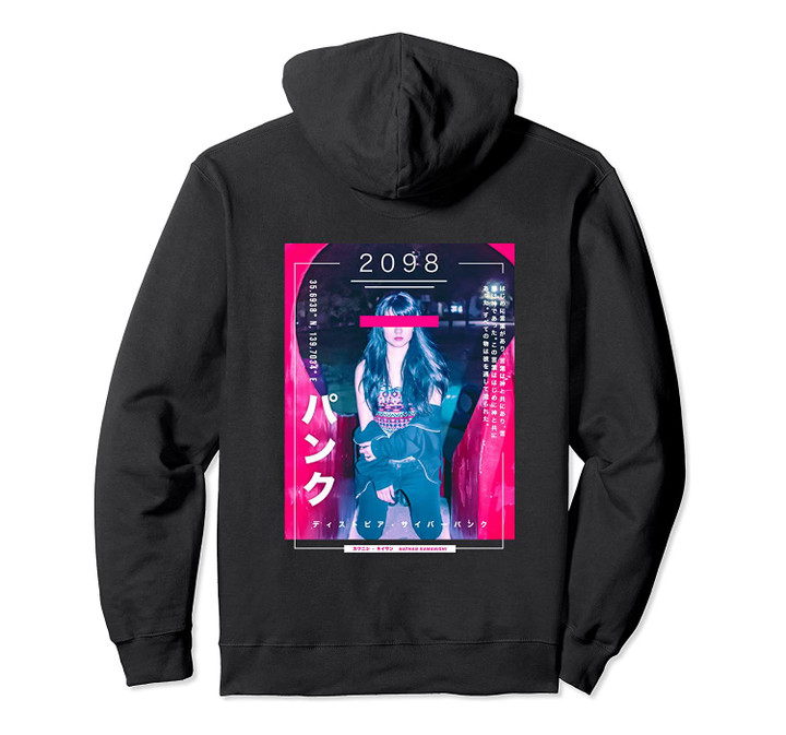 Japanese Street Cyberpunk Tokyo Streetwear Aesthetic Graphic Pullover Hoodie, T-Shirt, Sweatshirt
