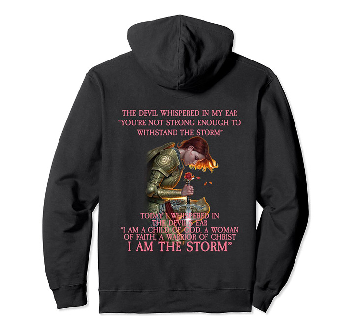 I Am A Child Of God A Woman Of Faith Hoodie Back Design, T-Shirt, Sweatshirt