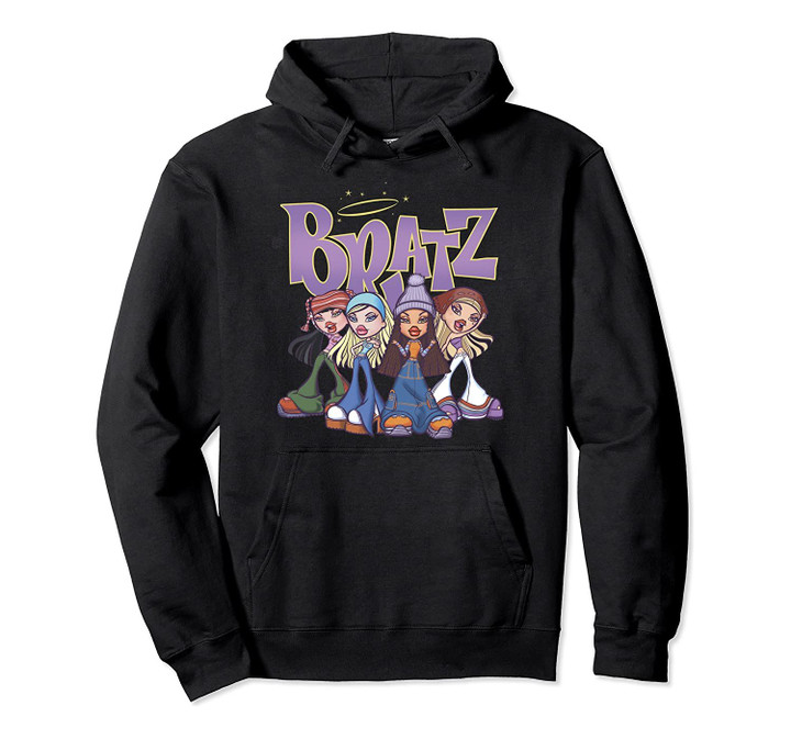 Bratz Original Four Group Shot Logo Pullover Hoodie, T-Shirt, Sweatshirt