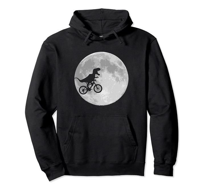 Dinosaur bike and moon pullover hoodies funny retro style, T-Shirt, Sweatshirt