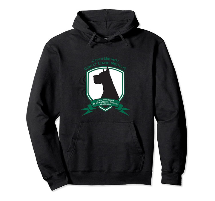Official Upper Midwest Great Dane Rescue - Logo Pullover Hoodie, T-Shirt, Sweatshirt
