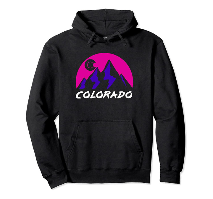 Colorado Flag Mountains Colorado C Design Pullover Hoodie, T-Shirt, Sweatshirt
