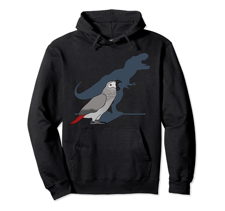 Cute Screaming Parrot, Birb Memes, Funny T-Rex African Grey Pullover Hoodie, T-Shirt, Sweatshirt