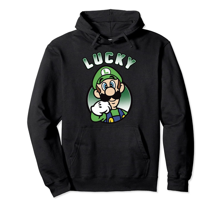 Super Mario St. Patty's Lucky Luigi Portrait Hoodie, T-Shirt, Sweatshirt