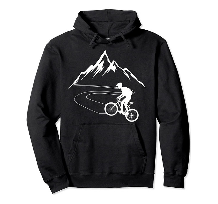 Single Track Downhill Biker Gift Hoodie | Mountain Biking Pullover Hoodie, T-Shirt, Sweatshirt