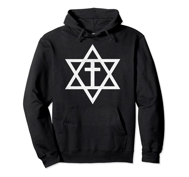 Messianic Cross Star of David Pullover Hoodie, T-Shirt, Sweatshirt
