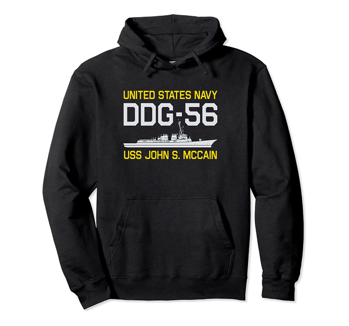 DDG-56 USS John S. McCain Pullover Hoodie, T-Shirt, Sweatshirt