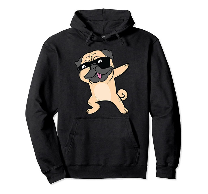 Dabbing Pug Hoodie Unisex Cool Dog Dab Cute Animal, T-Shirt, Sweatshirt