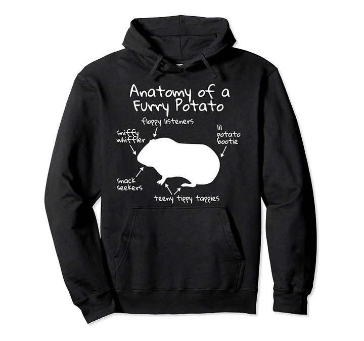 Anatomy Of A Furry Potato Funny Guinea Pig Gift Pullover Hoodie, T-Shirt, Sweatshirt