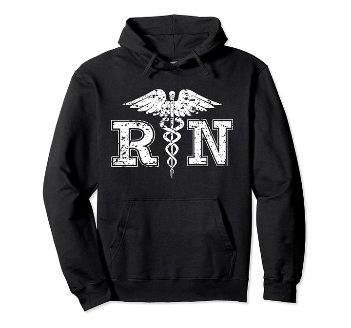 R.N. Registered Nurse Pullover Hoodie for Nurses, T-Shirt, Sweatshirt