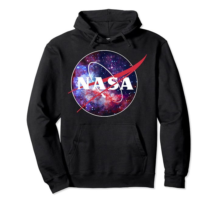 NASA Purple Pink Mix Galaxy Style Logo Graphic Hoodie, T-Shirt, Sweatshirt