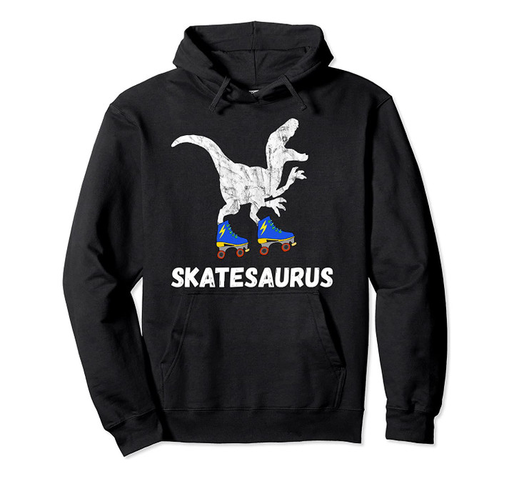 Skate Dinosaurs Roller Skating Rink T-Rex Roller Skater Pullover Hoodie, T-Shirt, Sweatshirt