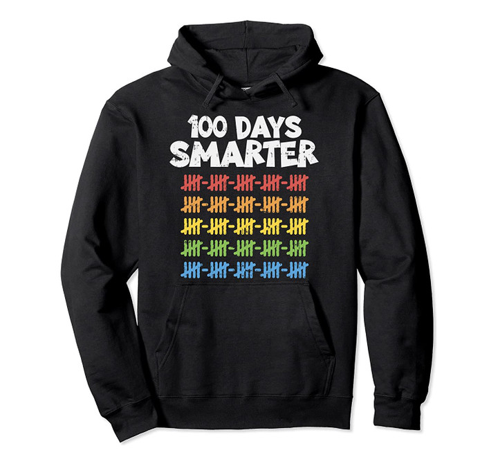 100 Days Smarter Hoodie 100th Day Of School Gift Outfit Pullover Hoodie, T-Shirt, Sweatshirt