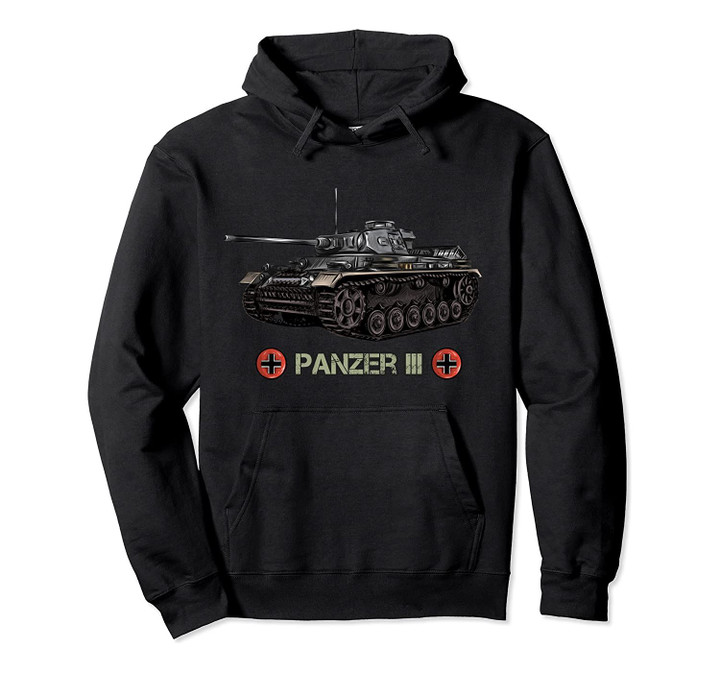 Vintage World War 2 German Tank Panzer 3 WW2 gift Pullover Hoodie, T-Shirt, Sweatshirt
