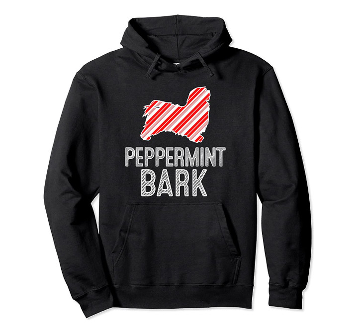 Havanese Peppermint Bark Christmas Dog Pullover Hoodie, T-Shirt, Sweatshirt