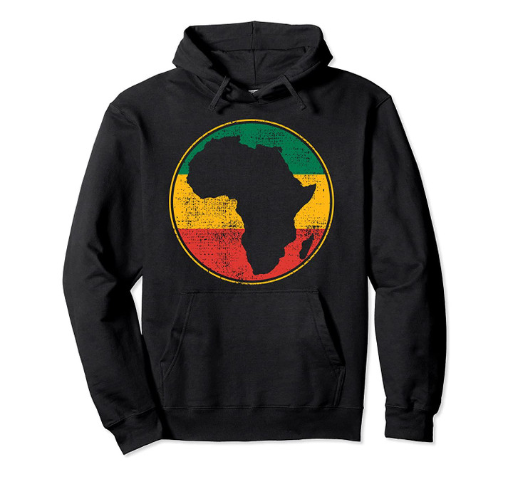 Africa Map Vintage Gift Pullover Hoodie, T-Shirt, Sweatshirt