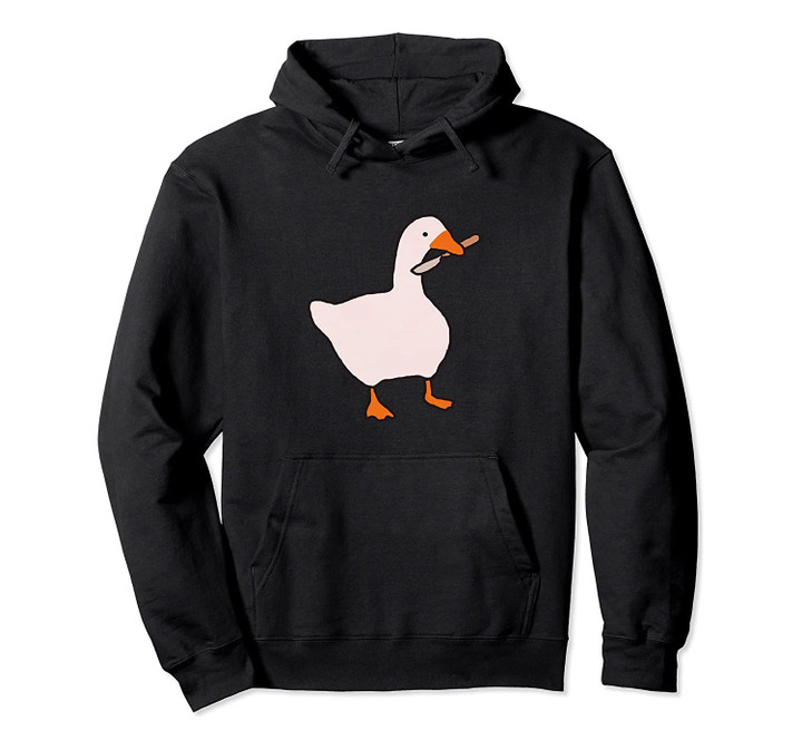 Goose With Knife Video Game Pullover Hoodie, T-Shirt, Sweatshirt
