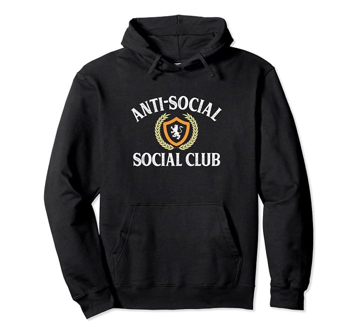Anti-Social - Social Club - Vintage Retro Pullover Hoodie, T-Shirt, Sweatshirt