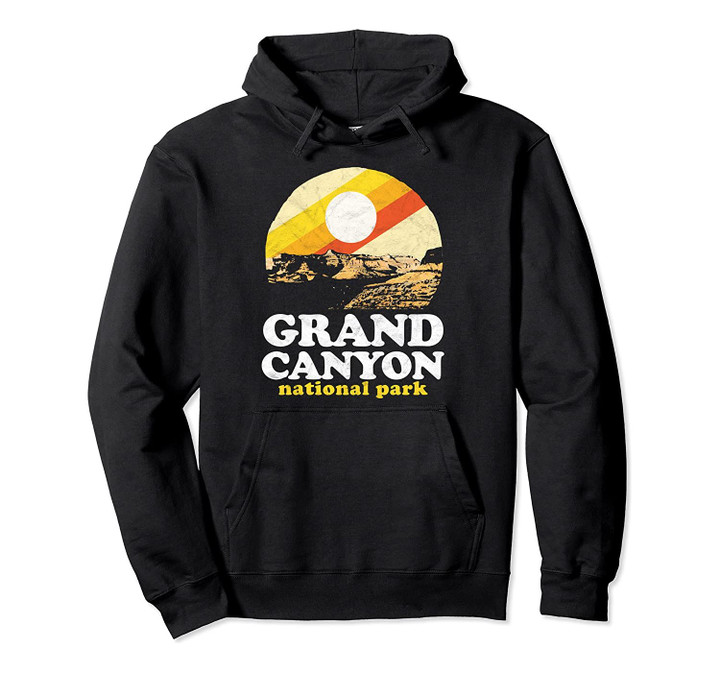 Vintage Grand Canyon Retro Eighties Distressed Graphic Pullover Hoodie, T-Shirt, Sweatshirt