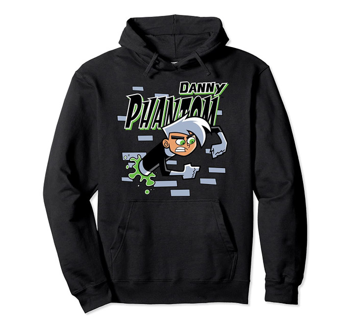 Danny Phantom Coming Through Brick Wall Pullover Hoodie, T-Shirt, Sweatshirt