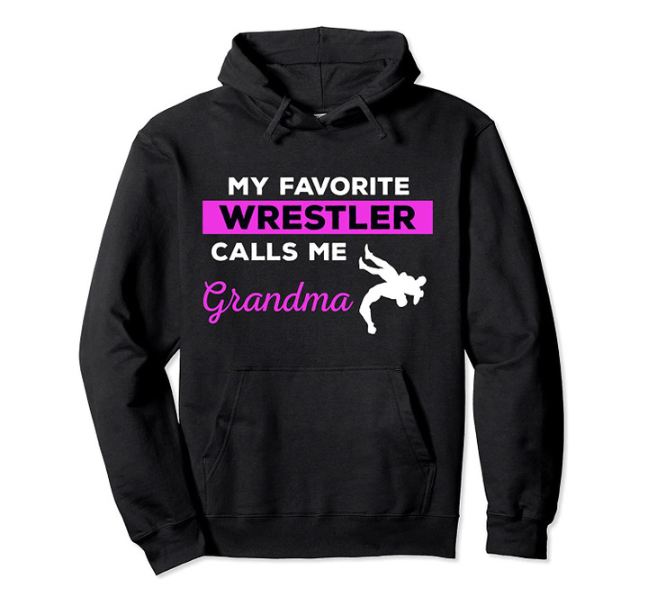 Funny Wrestling Grandma Gift Pullover Hoodie