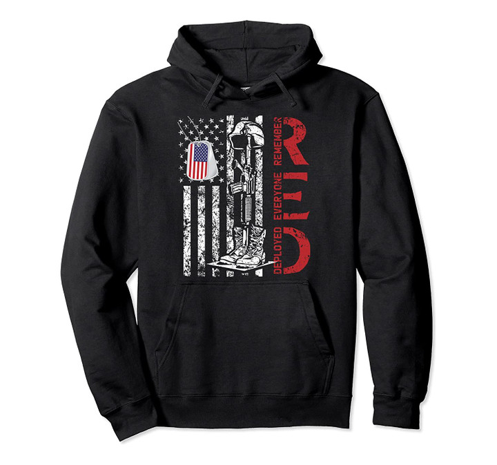 RED Friday Remember Everyone Deployed Support Military Army Pullover Hoodie, T-Shirt, Sweatshirt